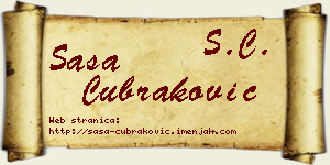 Saša Čubraković vizit kartica